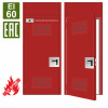 Дверь противопожарная EI-60, решётка снизу, решётка сверху, маленьким отбойник у ручки, фрамуга глухая
